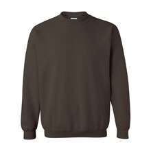 Gildan Unisex Adult Heavy Blend Crew Neck Sweatshirt (Dark Chocolate) - 咖啡棕 - 查看 1