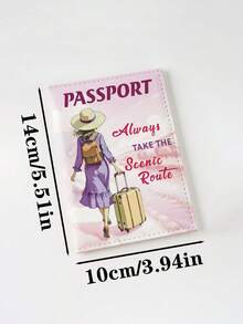 Couple's Passport Holder, Ultra-Thin Passport Wallet Protector, Lightweight Passport Card Case, Travel Accessories Set, Unisex Passport Holder, Travel Essential, Suitable For Vacation, Hotel, Cruise, Back To School, Summer Travel - Multicolor - View 6