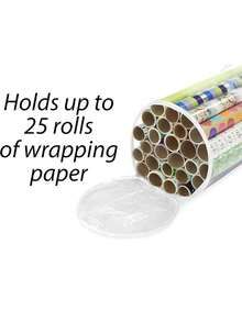 1pc Transparent Plastic Storage Bag, White/Black, Waterproof Clear, Packaging Paper Storage, Cylindrical Storage Bag, Suitable For Packaging Paper, Small Plush Toys, Baby Room Storage Items - Storage Bag - View 6