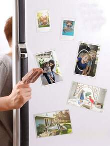Marco de fotos magnético de acrílico personalizado, personalízalo con fotos | Marco de fotos | Imán de refrigerador | Regalo para amigos | Imán de lavavajillas - Estilo 2 - Ver 12
