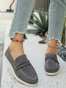 New Casual Flat Shoes For Women, Soft Sole Slip-On Versatile Sneakers