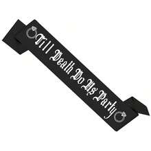 1/7/16pcs Bridal Or Bachelorette Party Decorations Till Death Party Favors Including Heart Shaped Sunglasses, Belt, Crown Veil Can Be Used As Wedding Supplies Gifts,Christmas - Black and White - View 16