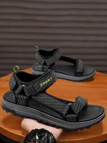 2025 Neue Herren Sport-Sandalen, gewebter Oberteil, EVA Doppelschicht-Laufsohle, modisch leicht atmungsaktiv, weich & bequeme Herren Strand Schuhe Sandalen