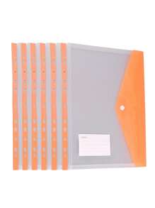Carpeta de archivos de PVC transparente gruesa con botón a presión, tamaño A4, carpeta de archivos transparente y resistente al agua de gran capacidad con bolsillo para etiqueta, organizador de documentos, para almacenamiento de documentos de oficina y organización de artículos de papelería de estudiantes, excelente para la temporada de regreso a clases