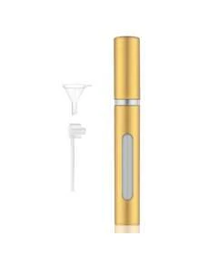 1 pièce Flacon de parfum de voyage rechargeables de 5 ml, vaporisateur d'atomiseur vide mini pour parfum, bouteilles de vaporisation de taille voyage portables avec entonnoir, cadeaux pour filles, femmes, mère, décoration de salle de bain, été, rentrée scolaire