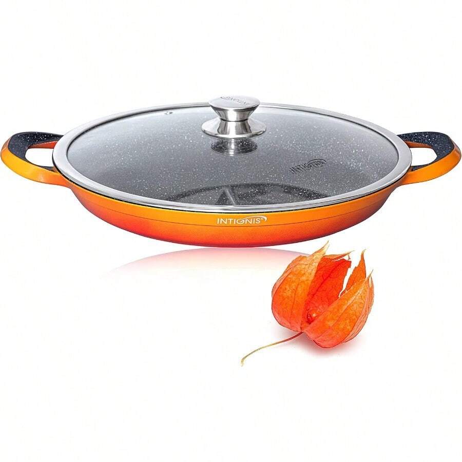 Paella Pan With Oven Friendly Lid –36cm Kitchen Cookware - Default - View 1