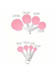 4/8pcs/Set Stainless Steel Handled Multi-Functional Plastic Measuring Spoons, Measuring Cups, Scaled Measuring Spoons Set, Cooking And Baking Tool, Essential Kitchen Gadgets For Home And School