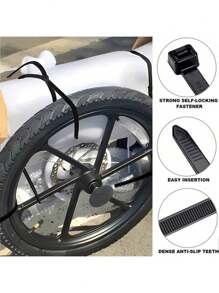 100 pièces Attaches de câble en nylon noires industrielles à verrouillage automatique haute résistance