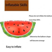 1 Fruit Decoration Balloon, Birthday Party Decoration Balloon, Commercial Event, Family Gathering Atmosphere Balloon (Watermelon)