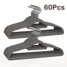 100/60/20/10/5/1 Packung rutschfeste Samt-Kleiderbügel | Organisieren Sie Ihren Kleiderschrank mühelos mit platzsparenden Lösungen | Strapazierfähige und stilvolle Kunststoffbügel perfekt für Schlafzimmer, Badezimmer, Büro, Wohnheim und Zuhause | Ideal für Feiertage, Weihnachten, Thanksgiving, Neujahr und Valentinstag | Maximieren Sie Ihren Kleiderschrankplatz mit eleganten und funktionalen Organizers