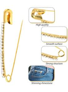 10pcs/Set Waist Clips For Pants, Anti-Slip Safety Pins Clothing Accessories, Waist Decoration