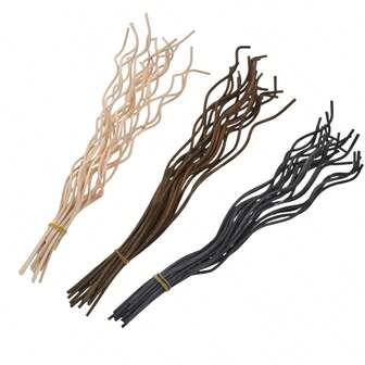 20 件装扩散棒长波浪藤条香薰扩散器替换补充装空气清新剂棒配件家居香薰