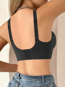 3pcs/Set Women's Soft & Breathable Solid Color Bras, Casual Comfortable Underwear, Solid Color Summer Lingerie, Assorted Colors - Multicolor - View 3