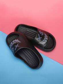 Kinder Weichschaum Hausschuhe, leichte rutschfeste komfortable niedliche Cartoon Strandlatschen, atmungsaktive Riemen Lässig Slides für Jungen Mädchen