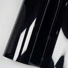 钢琴黑色光泽乙烯基包装膜光泽黑色自粘性乙烯基贴纸无气泡车窗装饰镜