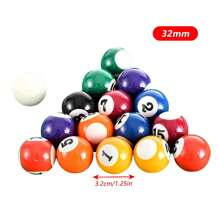 16 Stück Harz Billardkugeln Tisch Zubehör Ersatz Heim Spiel Erholung Spiele Billard Pool Kugel Set Pool Queue Kugeln Komplettes Set für Hotels (Zufällige Farbe)
