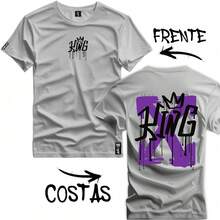 Shap Life 100% Cotton Printed Shirt Casual T-Shirt - 3612 - 灰色 - 查看 2