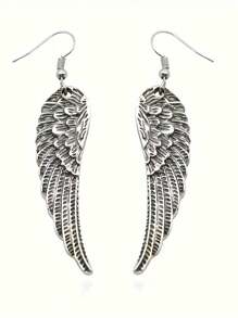 Pendientes con colgante de alas de ángel vintage - Estilo gótico eterno, símbolo de libertad, adecuado para fiestas o como regalo