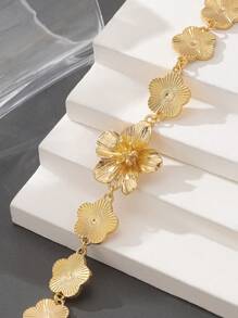 1 pieza Pulsera elegante con forma de trébol de cinco hojas en estilo vintage, diseño único, regalo personalizado, adecuado para mujeres, Día de la Madre, boda