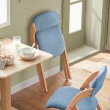 SoBuy FST92 Folding Kitchen Chair With Padded Seat And Backrest W X H X D Approx.: 47 X 77 X 60 Cm - Blue - View 3