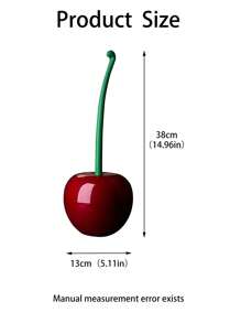 1 pieza Juego de cepillo y soporte para inodoro, Juego de cepillo de inodoro de cereza, Cepillo de inodoro con asa larga y diseño lindo, Herramientas de baño y accesorios de limpieza para decoraciones de baño de cereza