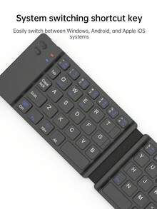 1个便携式双折叠无线键盘，超薄设计，轻巧便携，兼容安卓、Windows、iOS系统 - 彩色 - 查看 6