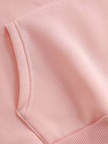 Casual Letter Pattern Printing Hooded Women's Plus Size Fall Clothes, With A Sweet And Gentle Temperament, Fall Tops, Slim And Comfortable Hooded Sportswear, Suitable For Daily Casual Wear, Plus Size Fall Women Clothes