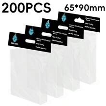 100 fundas protectoras de cartas, transparentes, perfectas para doble fundas, protectoras de cartas compatibles con MTG, TCG y otros juegos de cartas