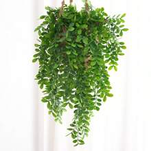 1/3/5PCS Artificial Hanging Plant, Fake Hanging Plant, Potted Green Plant, Artificial Eucalyptus, Pomelo Leaf , Mother's Day Gifts, Birthday Bifts, Graduation Season Gifts,Wedding Season, Suitable For Indoor And Outdoor Decoration Of Family Gardens