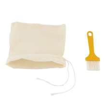HOHOBLA Stone Grain Mill, Natural Granite Handmade Stone Mill Grinding Tool Manual Stone Grinder Paste Mill With Filter Bag, Ancient Grinding Stone Millstone For Grind Dry And Wet Foods (With Stand) - 淺灰色 - 查看 8