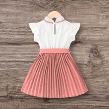 Elegant Princess Dress For Children And Youth - Coral Pink - View 2