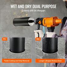 4.25 Inch Core Drill Bit For Brick And Concrete Wet Dry Drilling With Pilot Bit Adapter And Saw Blade 9.5 Inch Depth 5/8 Inch 11 Inner Thread Welded - Black - View 4