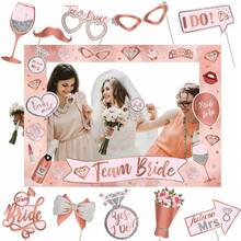 Bridal Shower Photobooth Props, Bachelorette Party Photo Booth Decorations, Funny Wedding Decor Photo Frame For Self-Portrait