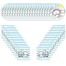 Sanrio 40Packs Hello Kitty, Cinnamoroll And Kuromi Birthday Party Supplies Include 20PCS 7inch Plates, 20 Napkins For The Party Decoration