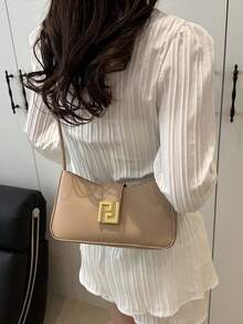 小包包女士腋下包2025新款休闲女包简约时尚女士洋气单肩斜挎包小方包 - 卡其色 - 查看 5