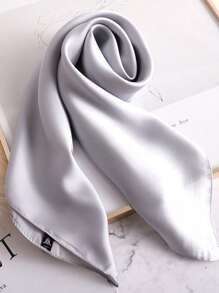1 Peça Lenço Liso Cachecol Pescoço para Mulheres, Xales Pequenos, Envólucros, Bandanas, Lenços para Cabeça 70x70CM, Lenço Quadrado, Lenço Hijab