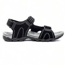 CAMEL CROWN Herren Sport Outdoor Sandalen Sommer verstellbar rutschfest bequem Herren Trekkingschuhe Wanderschuhe Sandalen mit Klettverschluss Strand Lässige Schuhe