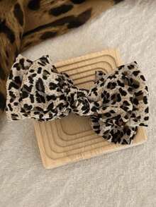 1个/2个新款豹纹双面蝴蝶结发夹，四季皆宜，适合女性佩戴 - 彩色 - 查看 2