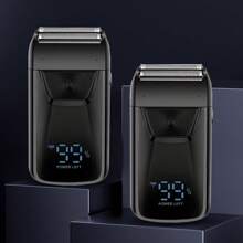 Hair Shaver Double Blades Shaver Electric Shaver Razor For Men Close Bald Head Barber Shaver Trimmer Cordless,Professional Rechargeable Shaver/Shaper,Ultra-Close Shave