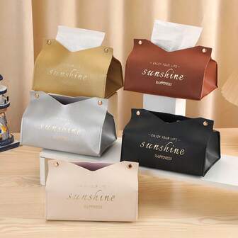 High-Quality Fashion Leather Tissue Box Suitable For Home, Living Room, Hotel, Bedroom, Printed Tissue Box Or Small Item Storage