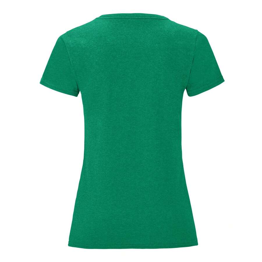 Fruit of the Loom Womens/Ladies Iconic 150 TShirt (Heather Green) - Green - View 1