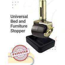 Bed And Furniture Stopper - Bed Stoppers To Prevent Sliding - Bed Frame Wheel Stoppers - Bed Wheel Stopper - Wheel Stoppers For Rolling Furniture - Black - Black - View 2