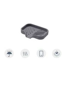 Grey Silicone Does Not Accumulate Water, Creative Bathroom Drain Pad, Soap Box