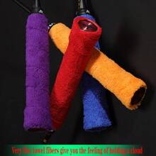2pcs/9pcs Premium Badminton Racket Towel Grip, Anti-Slip Sweat Absorbing Shock Absorbing Universal Wrap Tape, Suitable For Tennis, Squash, Pickle Ball Rackets, Baseball Bats, Field Hockey Sticks And Various Sports & Fitness Equipment, DIY Customizable Design, Attractive Colors, Practical And Cost-Effective