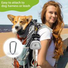 1 Piece Dog Poop Picker - Poop Clip - Easy To Carry (Includes 3 Rolls = 60 Plastic Trash Bags) - Foldable Trash Cleaner - Portable Hiking Clip Pet Poop Clip - Enjoyable Dog Walking - Trash Bags Can Be Stored Inside The Container Dog Poop Picker Dog Poop Scoop, Suitable For Small And Large Dogs