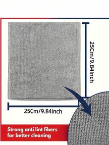 20-Piece Black And Gray Microfiber Cleaning Towel Set, Ultra Soft And Quick Drying, Various Quantities Available, Suitable For Kitchen, Bathroom, Home, Household Items - Multicolor - View 11