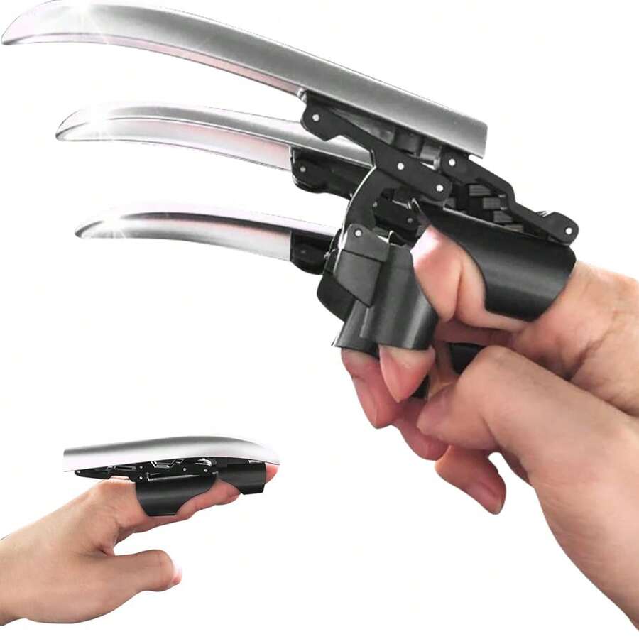 Juguete de garra retráctil - Diseño divertido, seguro y expansible, perfecto para cosplay y fiestas de disfraces - Garra de lobo retráctil - Ver 1