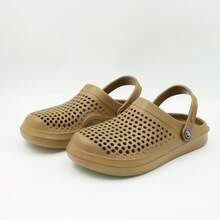 Men Thick Sole Breathable EVA Fisherman Sandals, Slip-On Shower Slides For Driving, Beach, Quick Drying, Summer - Coffee Brown - View 4