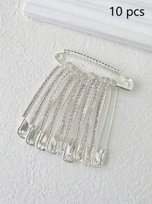 10pcs/Set Waist Clips For Pants, Anti-Slip Safety Pins Clothing Accessories, Waist Decoration