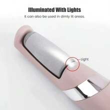 Lima eléctrica para pies, molinillo para pies, eliminador de callos secos de piel muerta, herramienta de pedicura para pies con rodillo recargable con cabezal de rodillo extraíble